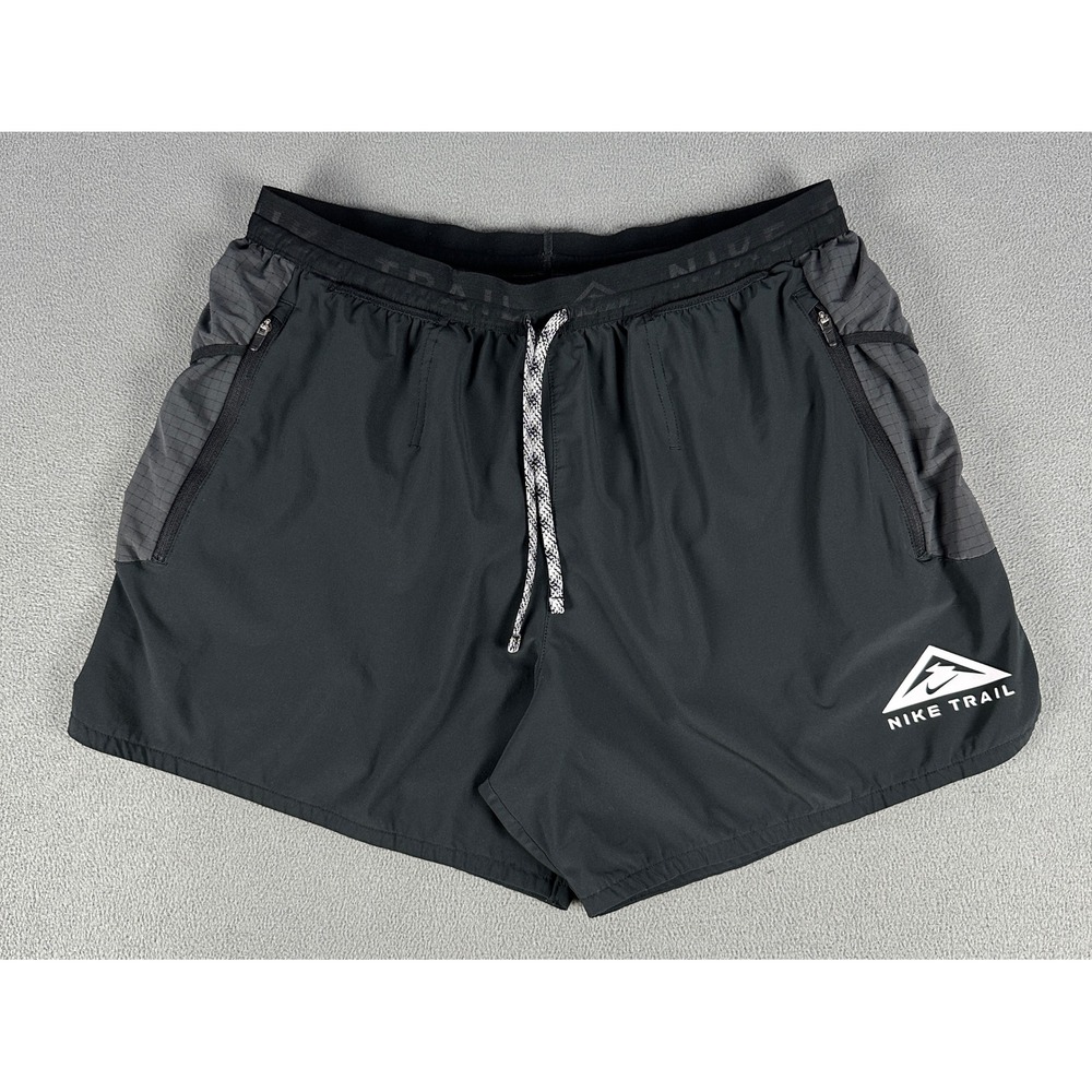 Nike Trail Shorts Mens Large Black Running Second Sunrise Lined Hybrid Athlete